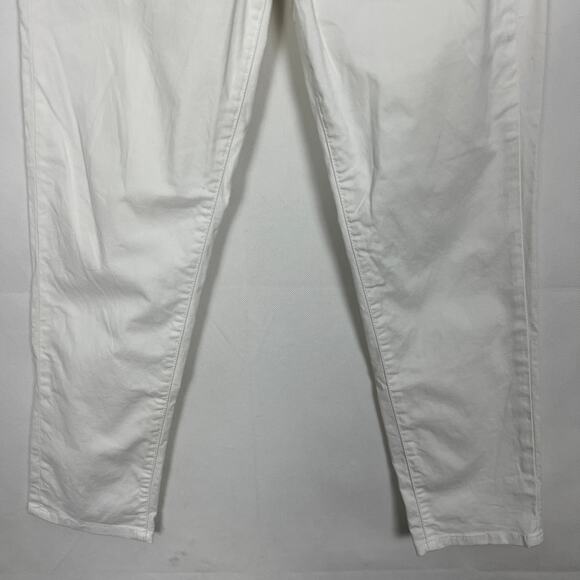 Calvin Klein Skinny Crop Mid-Rise White Denim Jeans Size 2 - Picture 5 of 13